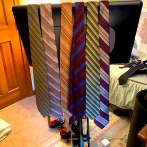 Lot of 6 striped ties